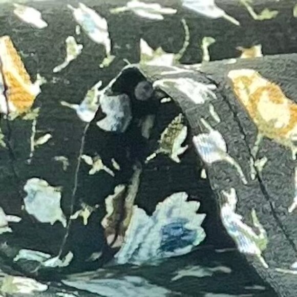 Allegra K Long Sleeve Blue Floral Blouse, Tie Closure (XL) NWT - Picture 5 of 14